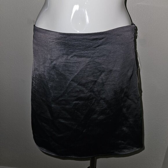 NEW Forever 21 F21 Bustier Crop Top Mini Skirt 2pc Set Gunmetal Gray Size Medium - Picture 7 of 16